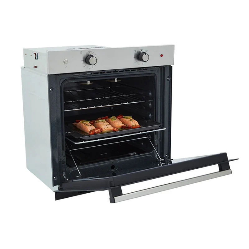Horno mixto tofu 60 cm inoxidable con vidrio reflectivo gas natural 120v marca Haceb