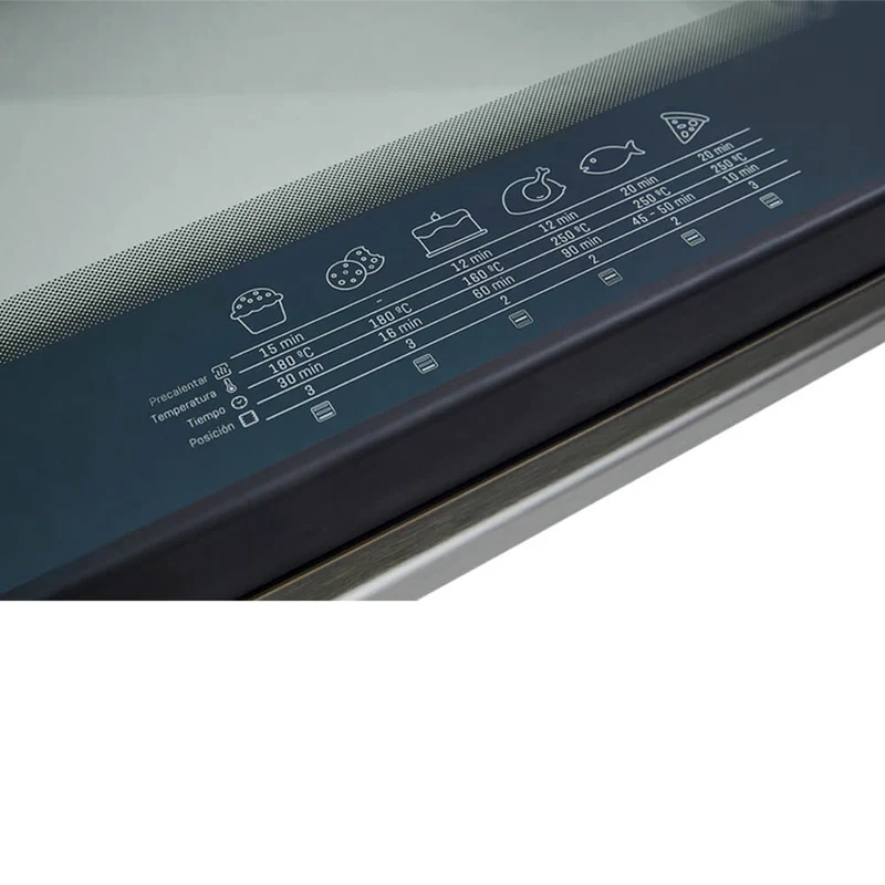 Horno mixto tofu 60 cm inoxidable con vidrio reflectivo gas natural 120v marca Haceb