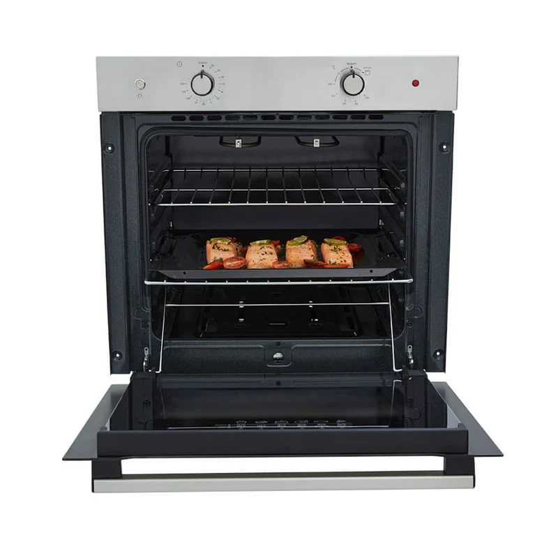 Horno mixto tofu 60 cm inoxidable con vidrio reflectivo gas natural 120v marca Haceb