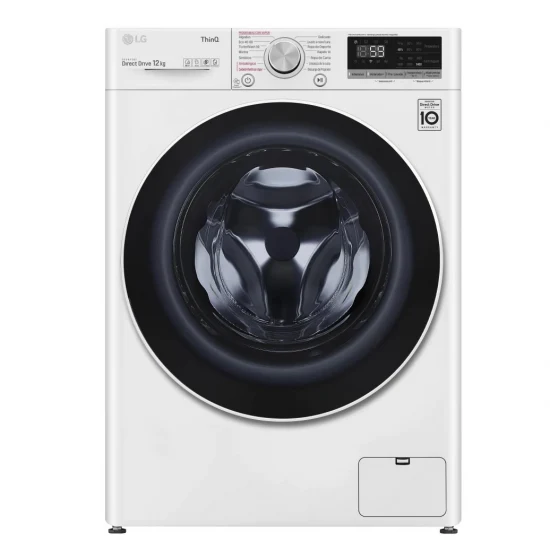 LAVADORA LG F4WV5012S0W 12K 1400R SMART