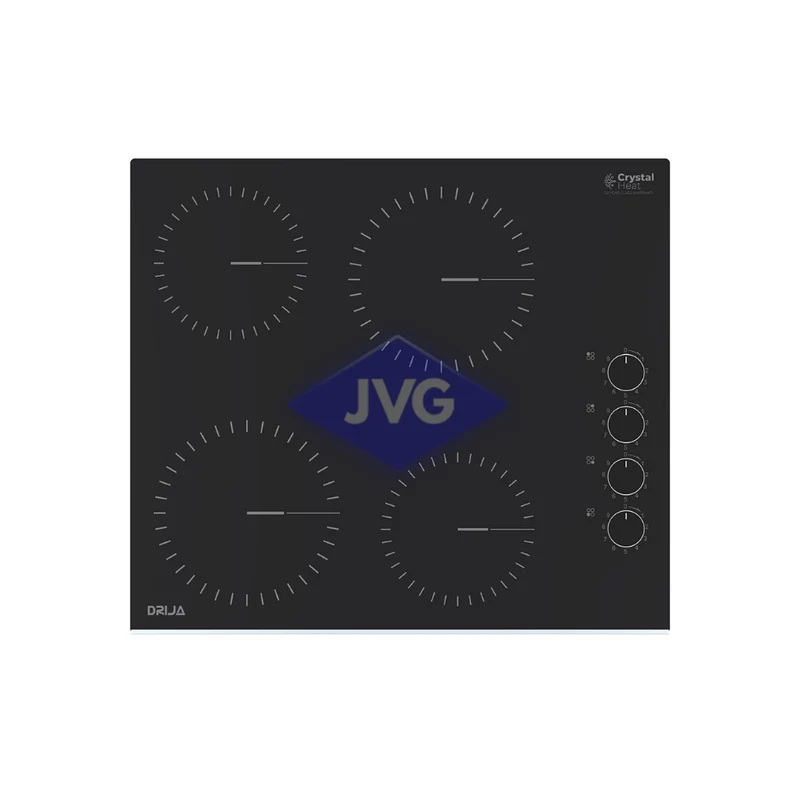 TOPE ELÉCTRICO DRIJA 4 QUEMADORES 60 CM VITROCERÁMICO BARI60A NEGRO - BARI60A
