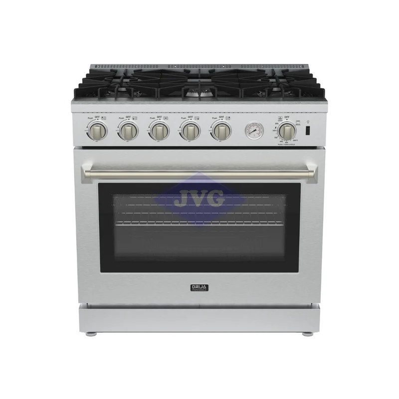 COCINA A GAS DRIJA 5 QUEMADORES 36” ACERO INOXIDABLE - VENECIA90