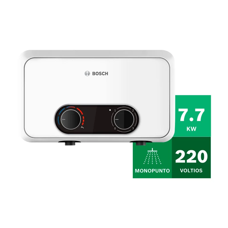 Calentador de agua eléctrico de paso 7,7 kW a 220 V Tronic 3000 S