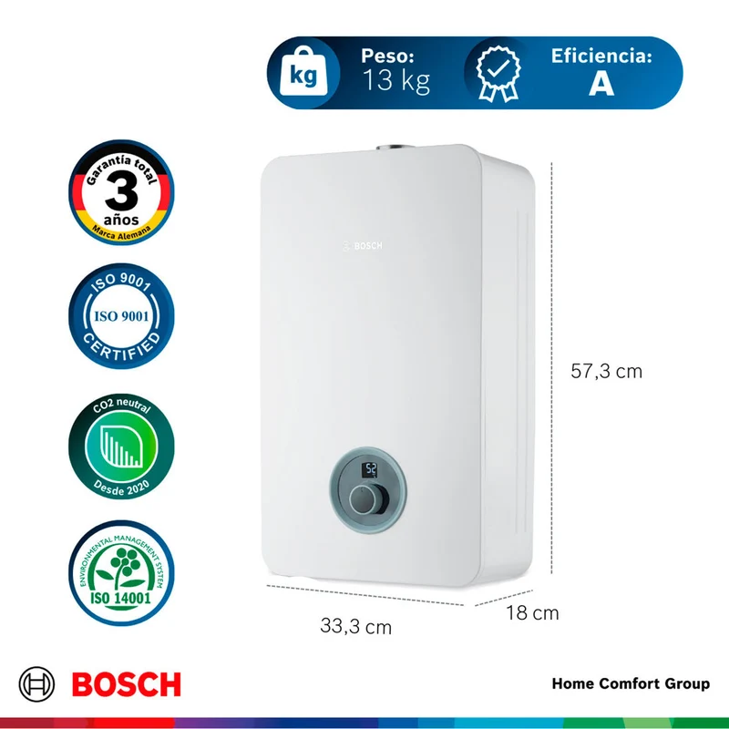 Calentador de agua 8 litros tiro forzado de paso a gas natural Therm 2400 F