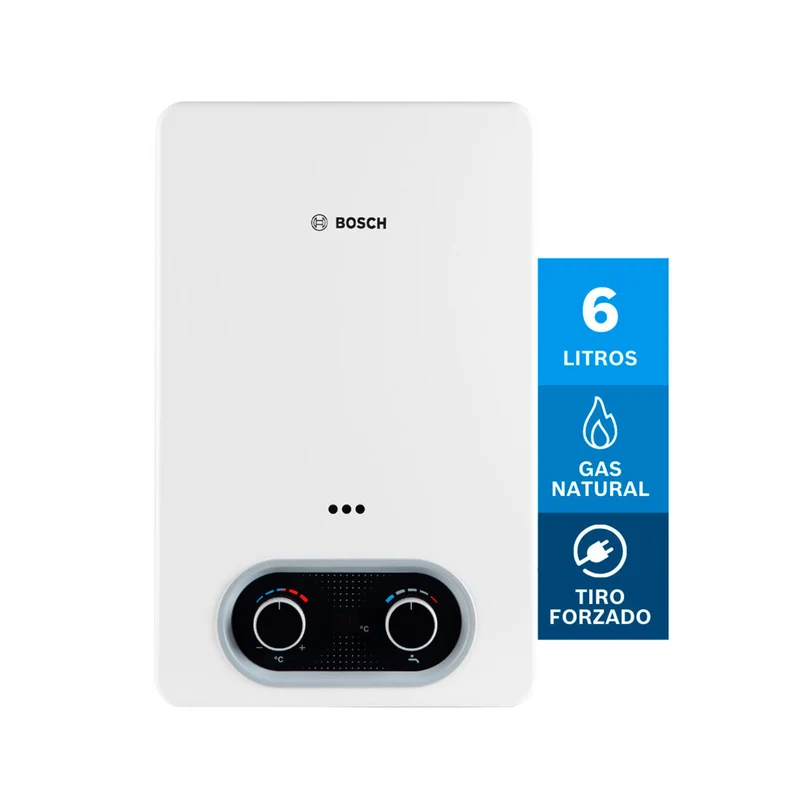 Calentador de agua 6 litros tiro forzado de paso a gas natural Therm 1400 F