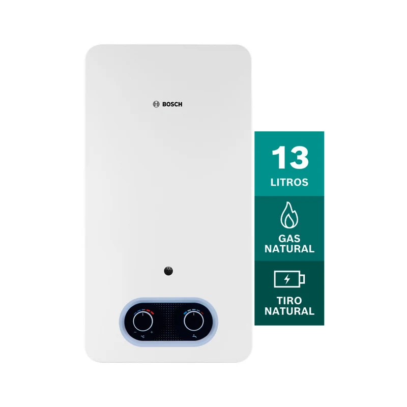 Calentador de agua 13 litros tiro natural de paso a gas natural Therm 2200 O