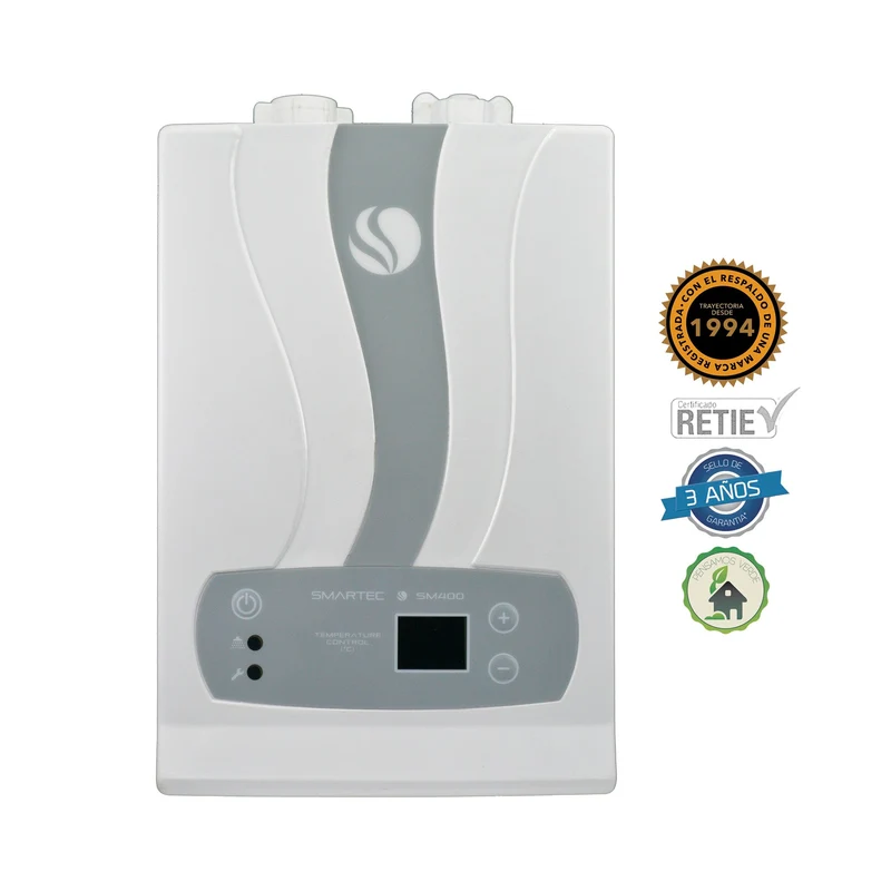 Calentador eléctrico instantáneo de agua, hasta 9 litros, bifásico marca Smartec