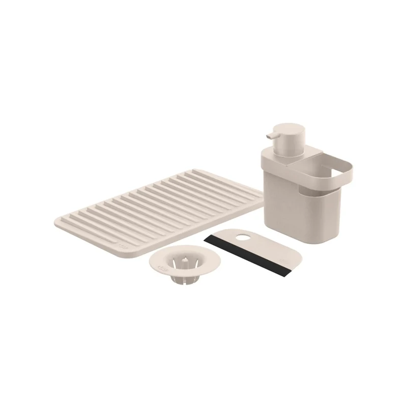 Kit para fregadero 4 piezas color beige