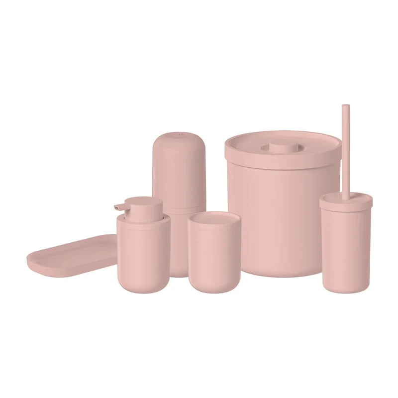 Kit de accesorios para baño bold color rosa