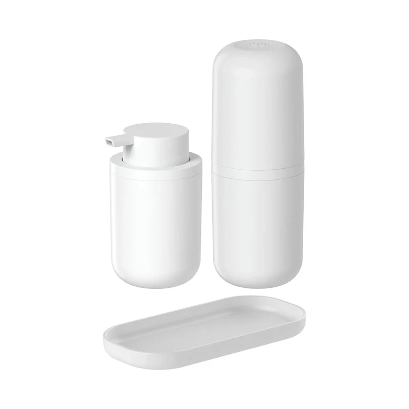 Kit de accesorios para baño 3 piezas color blanco
