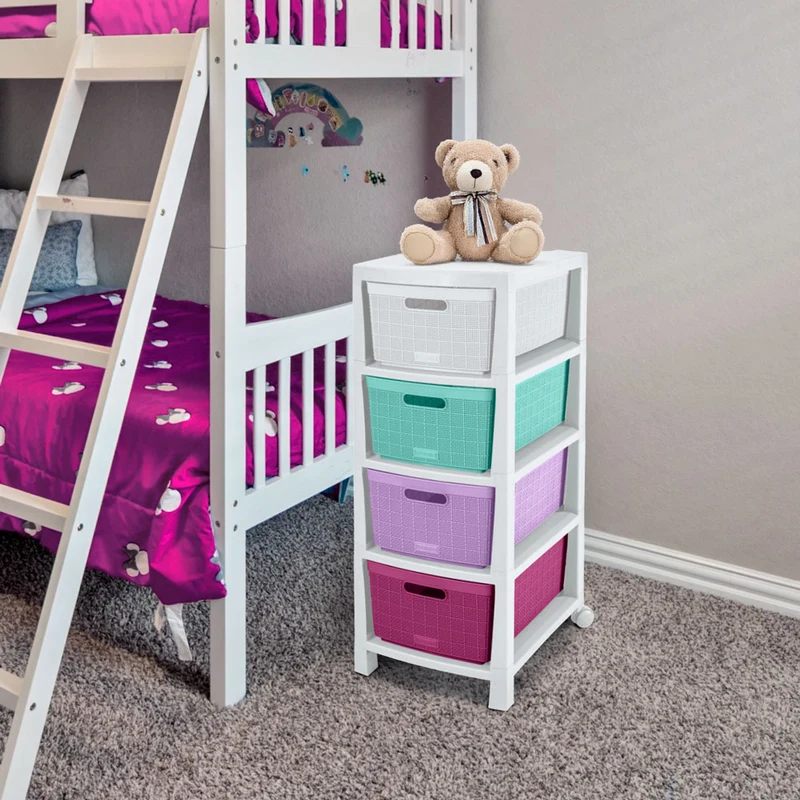 Cajonero fique 4 gavetas glam Rimax