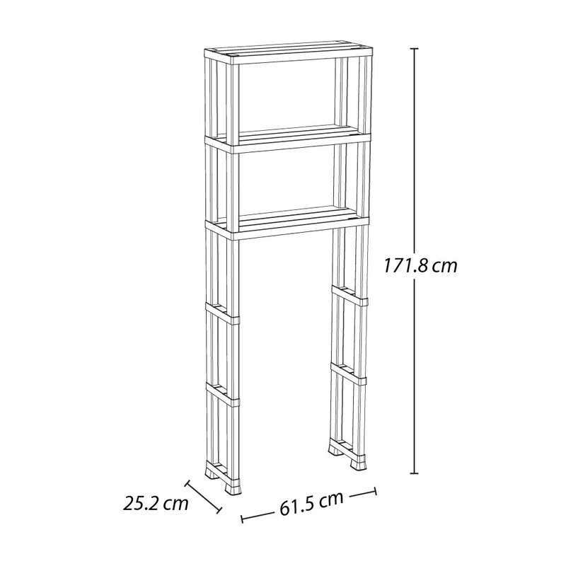 Estante organizador 3 niveles para baño Rimax