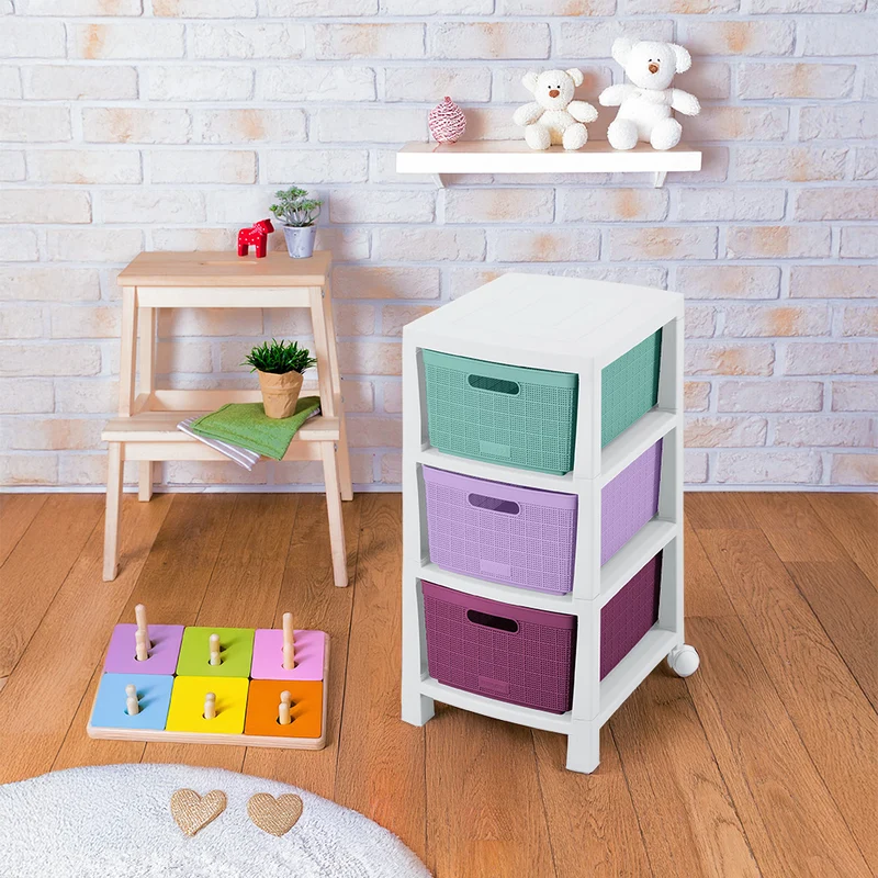 Cajonero fique 3 gavetas glam Rimax