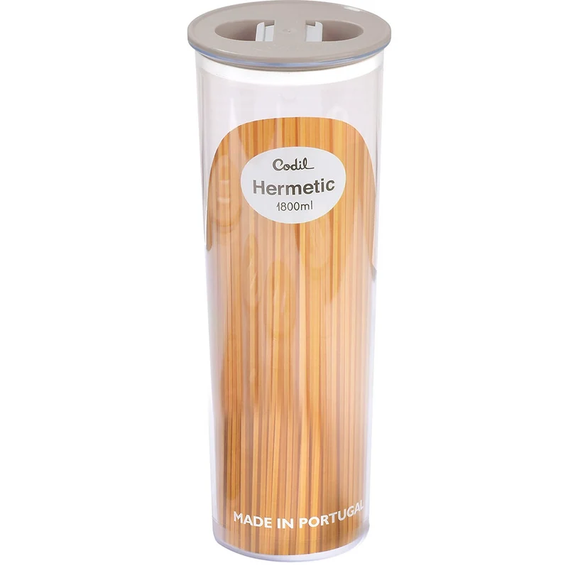 Recipiente hermético 1.8 litro taupe Rimax
