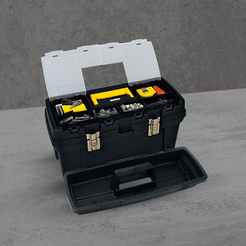 Caja de herramientas 20" plus con cerradura metálica colornegro Rimax