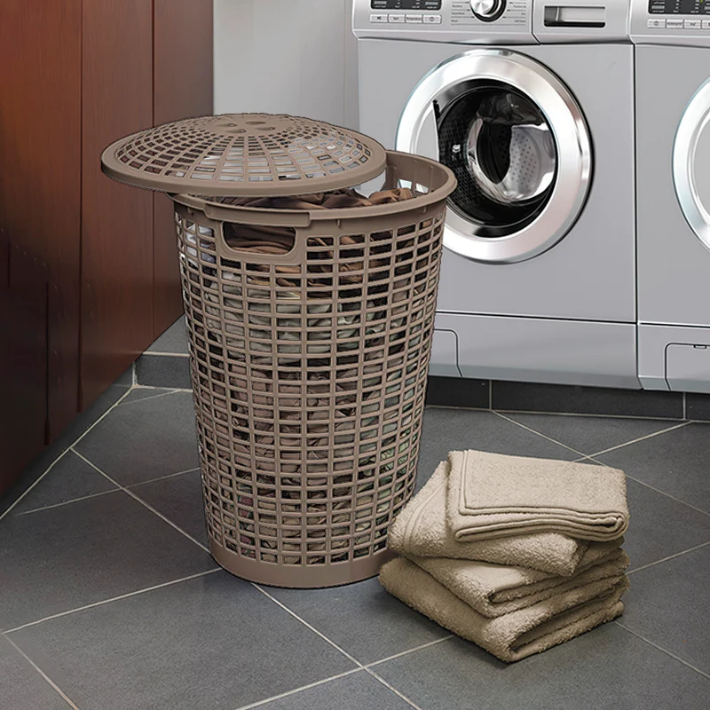 Cesta para ropa redonda con manijas Rimax