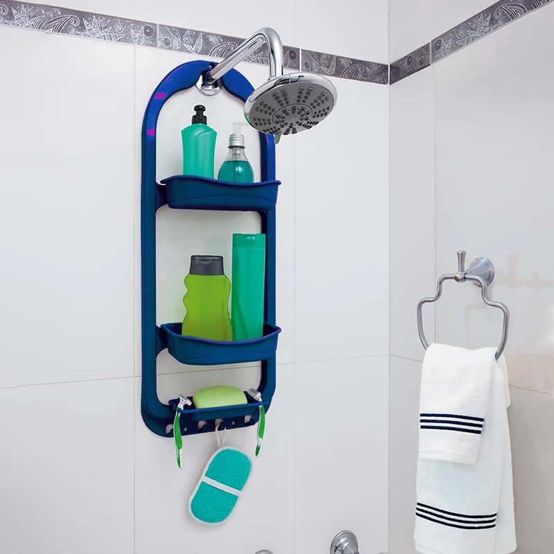 Organizador de ducha azul navy Rimax