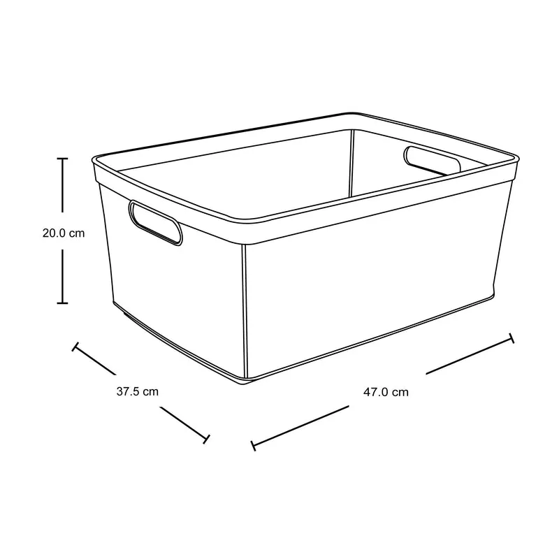 Canasta organizadora fique con manijas ergonómicas Rimax