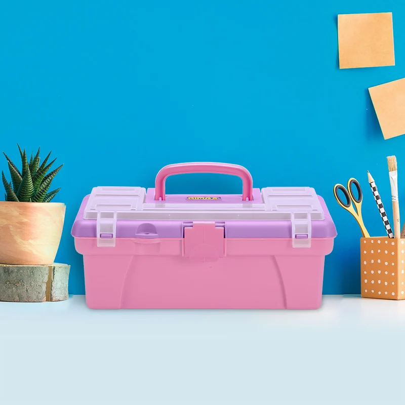 Caja vanity para organización rosado-lila Rimax