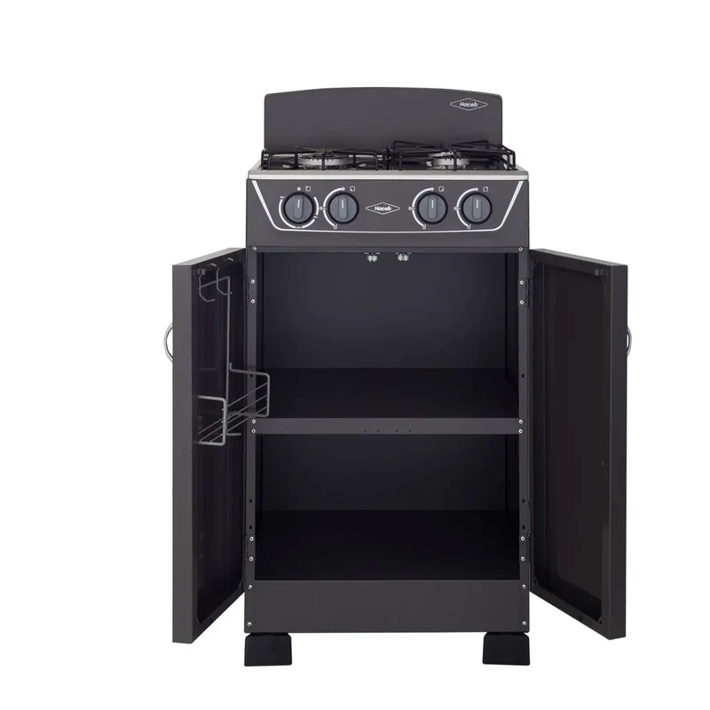 Estufa HACEB CC Romero T Gabinete MIX 3X1 Gas Propano Plata