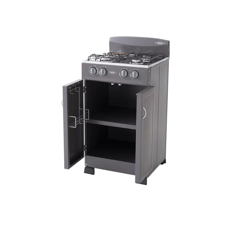 Estufa HACEB CC Romero T Gabinete MIX 3X1 Gas Propano Plata