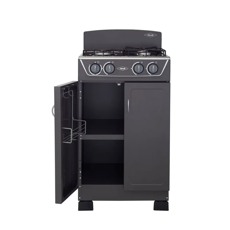 Estufa HACEB CC Romero T Gabinete MIX 3X1 Gas Propano Plata