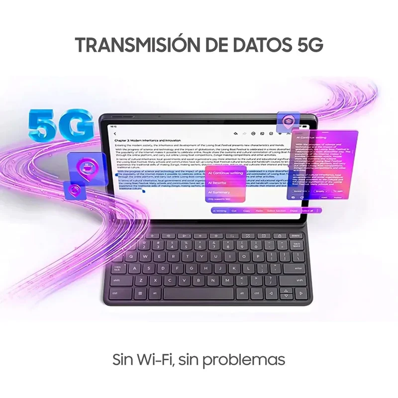 Tablet LENOVO TB336ZU 256 GB 8GB Ram 5G Cover Tecl+ Lapiz Gris