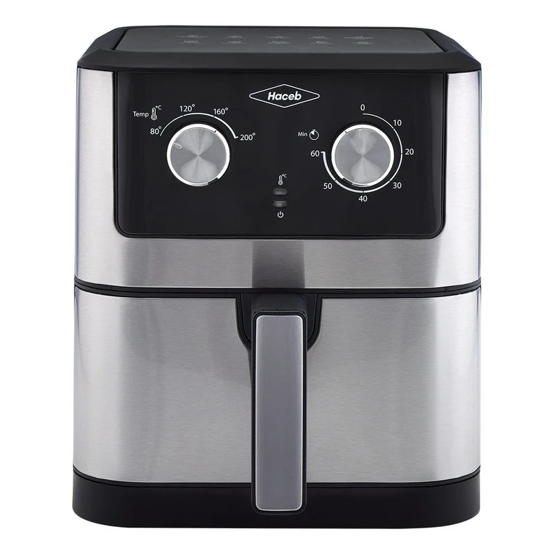 Freidora De Aire HACEB CAPACIDAD 6,0 Lts Inox-Negro