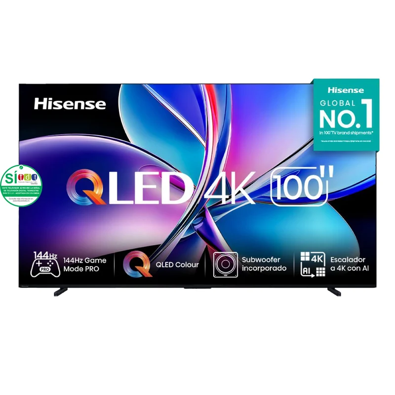 Televisor 100 Pulgadas HISENSE 100Q7QG UHD 4K Google Tv