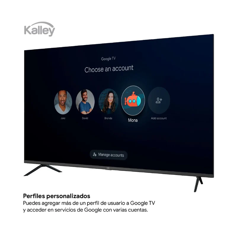 Televisor KALLEY 40 Pulgadas 40GQ200 FHD Qled Google Tv
