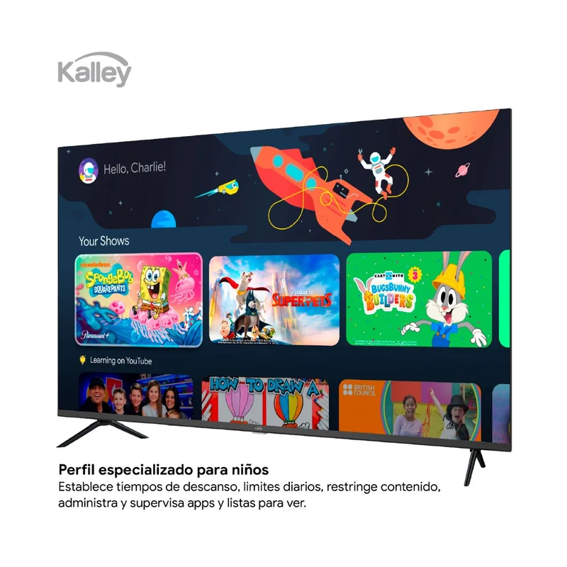 Televisor KALLEY 40 Pulgadas 40GQ200 FHD Qled Google Tv