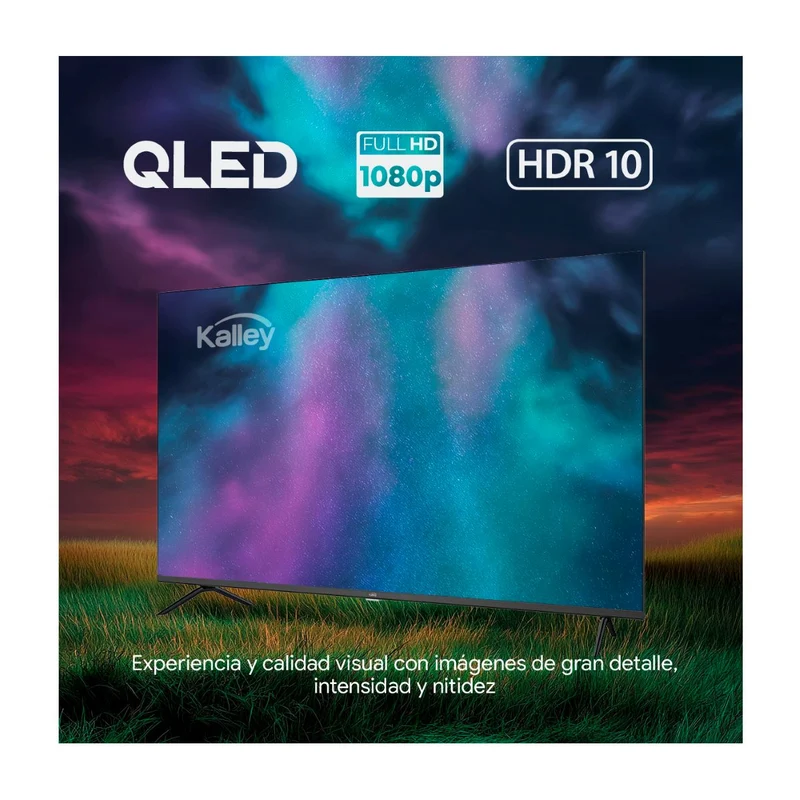 Televisor KALLEY 40 Pulgadas 40GQ200 FHD Qled Google Tv
