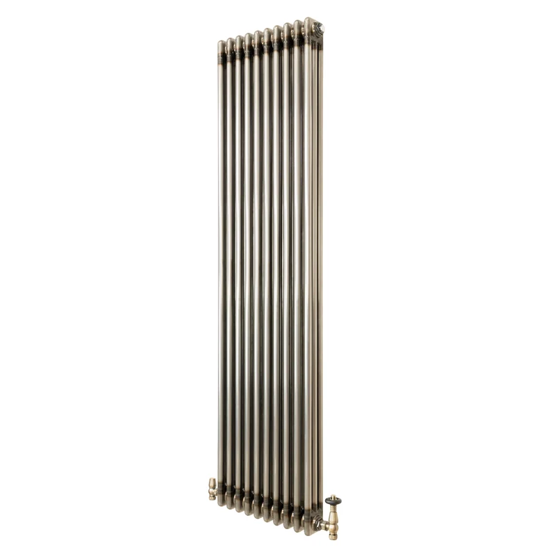 Radiador Tradicional de 3 Columnas y Válvulas - 1800 x 470mm - Metal Crudo