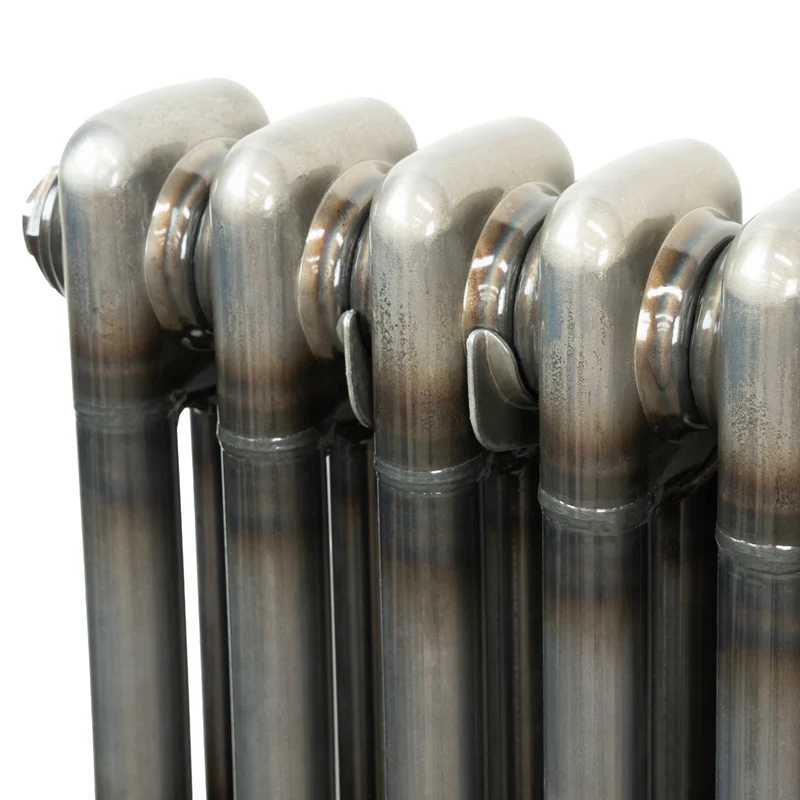 Radiador Tradicional de 3 Columnas y Válvulas - 1500 x 290mm - Metal Crudo