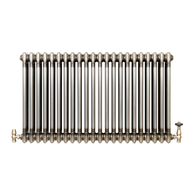 Radiador Tradicional de 3 Columnas y Válvulas - 600 x 1010mm - Metal Crudo