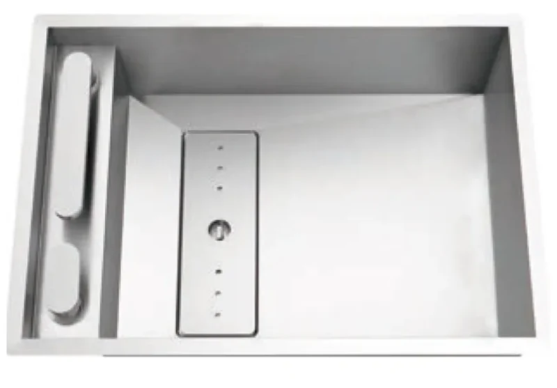 Fregadero de cocina con grifo integrado de acero inoxidable Invisible Class de Aquore