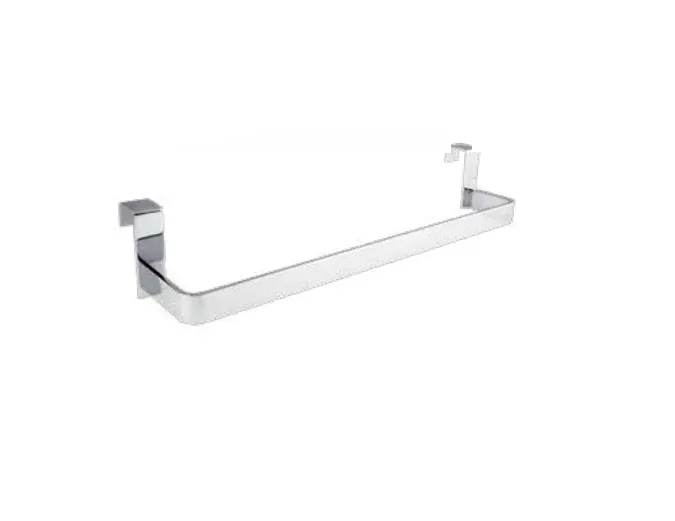 Toallero de barra de acero inoxidable y acabado cromado para lateral de mueble de Aquore