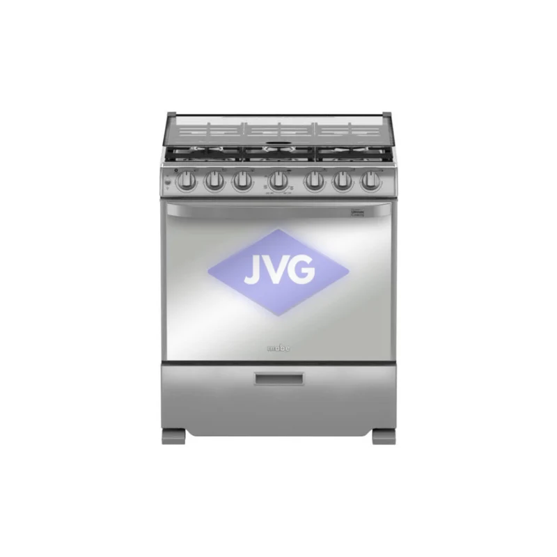COCINA A GAS MABE 6 QUEMADORES 30 PULGADAS ACERO - DEM7673CFIX4