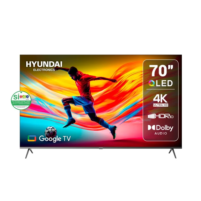 Televisor HYUNDAI 70 Pulgadas HYLED7007QG UHD 4K