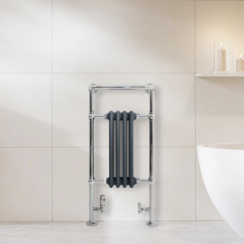 Radiador Toallero Tradicional – 950mm x 480mm – Gris Antracita