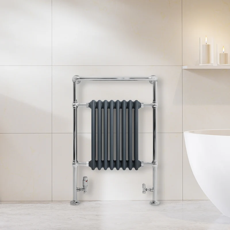 Radiador Toallero Tradicional – 950mm x 660mm – Gris Antracita