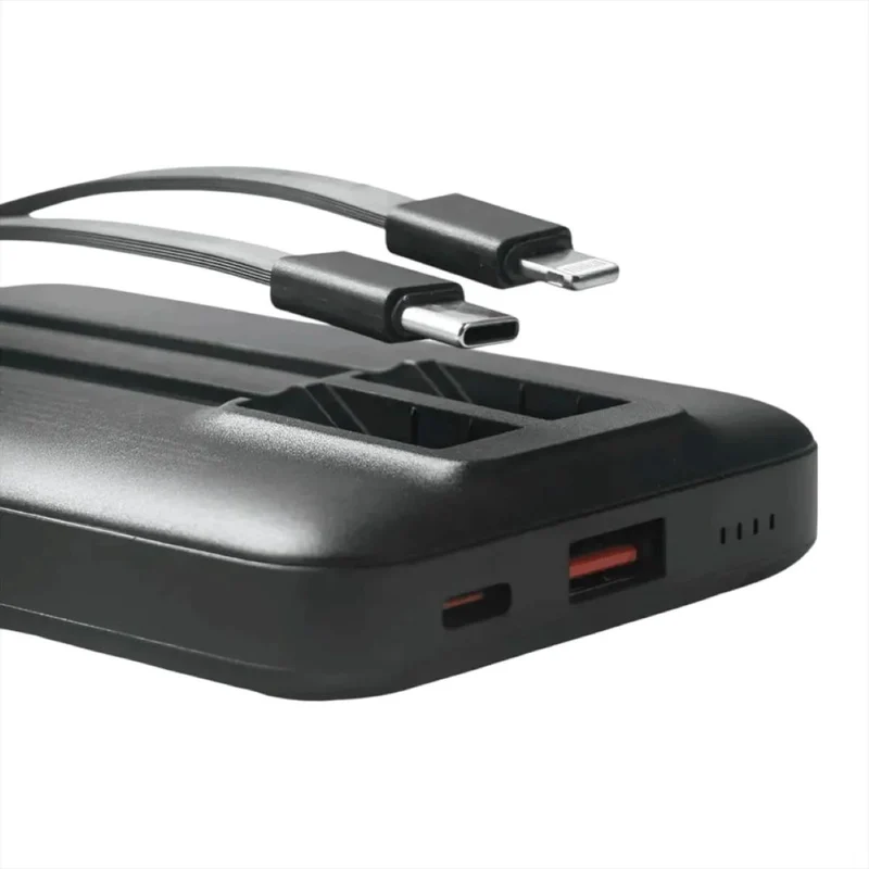 Bateria Portatil WIWU WI-P060 Cable Dual 10000 mhA Negro