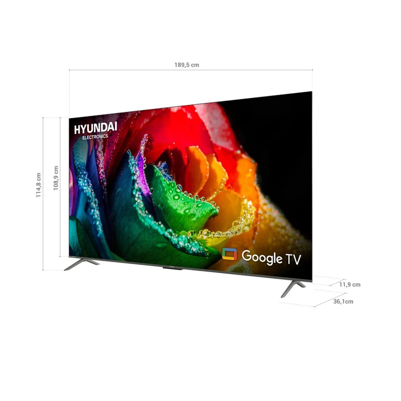 Televisor HYUNDAI 85 Pulgadas HYLED8503QG QLED Smart Tv