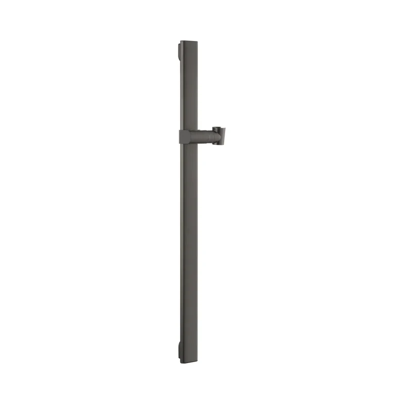 BARRA SOPORTE MANGO DUCHA DESLIZ. CUADRADA DRAVA BLACK GUN METAL IMEX