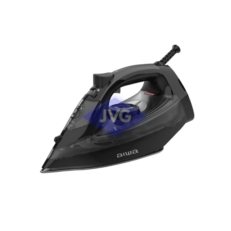 PLANCHA A VAPOR AIWA CON ROCIADOR REVESTIMIENTO CERÁMICO NEGRO - AWHIC24501