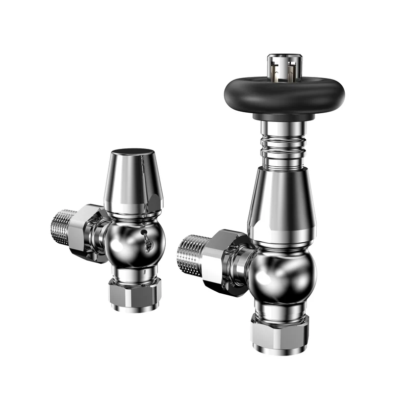 Radiador Tradicional de 4 Columnas y Válvulas – 1800 x 290 mm – Gris Antracita