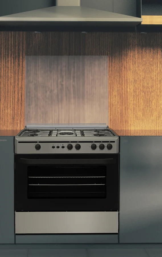Vitrokitchen CB9060I Cocina Gas 90 cm Inox Horno Gas 110 L