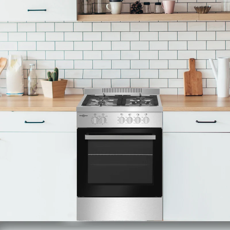 Vitrokitchen PF6060I Cocina Gas 60 cm Inox Horno Gas 55 L
