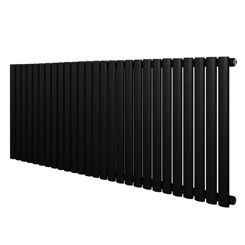 Radiador de Columna Simple Ovalado – 600 mm x 1620 mm – Negro