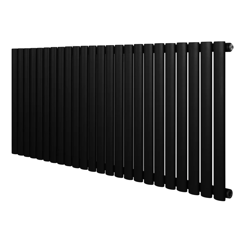 Radiador de Columna Simple Ovalado – 600 mm x 1440 mm – Negro